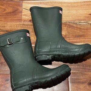 Green Hunter Rain Boots